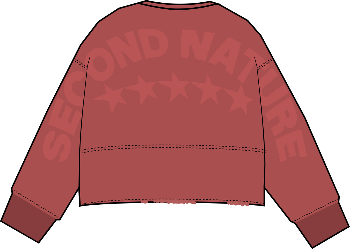 Backprint Cropped sweatshirt