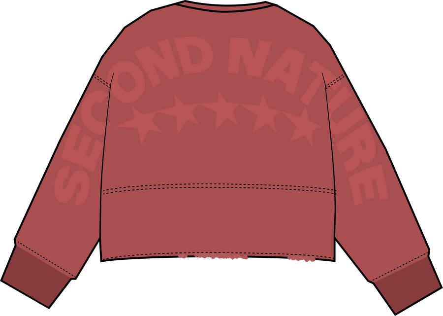 Backprint Cropped sweatshirt